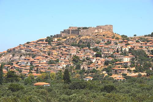 Views of Molivos & its Byzantine castle from MOLIVOS VIEWS Studios